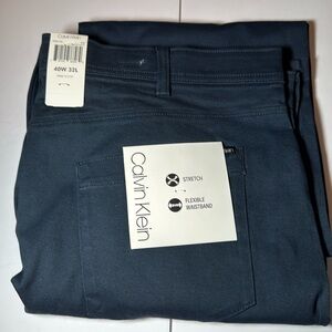 Calvin Klein stretch pants five pockets royal navy 40x 32